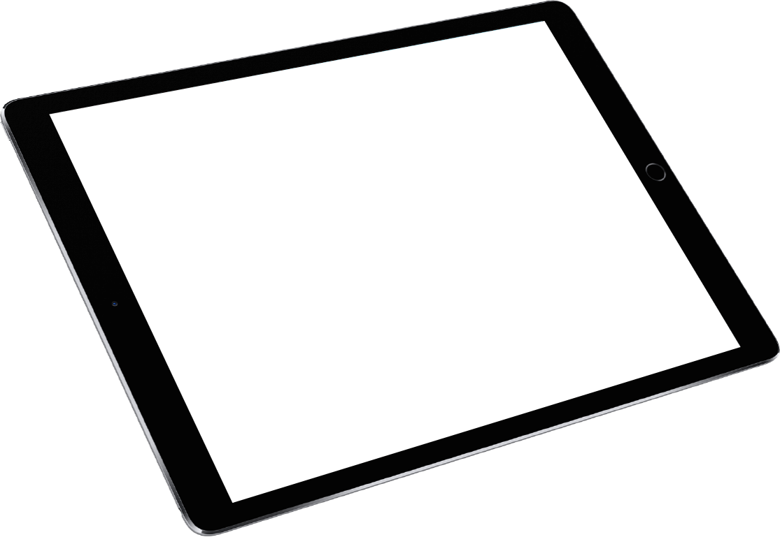 animation of tablet that displays a spatial media crm product